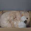 MorisMos Giant Teddy Bear Stuffed Animal 4 Ft,51'' Big Tan Teddy Bear for Girlfriend Boyfriend Wife Mother Fiance Valentine's Gift,Large Stuffed Animal Plush for Christmas Birthday Baby Shower,Tan (Gray)