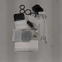 PROfezzion 4 Pack 2in1 AirTag Holder, Hard Shell AirTag Case with Wire Cable, Key Rings, Key Tags, AntiLost Protective Case for Key Chain, Dog Collar, Luggage Bag, Backpack  Black