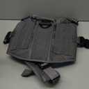 ICEFANG Tactical Dog Harness, Large Size,2X Metal Buckle,Working Dog MOLLE Vest with Handle,No Pulling Front Leash Clip,Hook and Loop Panel (Grey,L (Pack of 1))