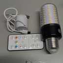 Neporal BlazeMax Rechargeable Light Bulbs with Remote, Wide Dimming Range Bright Battery Operated Light Bulb with Remote for Sconces, Dimmable Bombillos Recargable, 3 Colors, 4 Level Timer, E26 (A19)