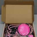 No Pull Dog Harness, Collar & Leash Set | Includes Dog Seat Belt, Collapsible Bowls & Poop Bag Dispenser. Ideal for Training, Walking, Hiking. (Pink-S)