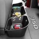 Tuyoung Under Seat Storage Boxes for 2015-2026 Ford F-150 F150 | SuperCrew Cab 2017-2026 F-250/F-350/F-450/F-550 Super Duty Heavy Duty Rear Truck Under Back Seat Box Organizer Cargo Box