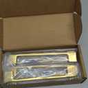 10 Pack 6-1/4 Inch Hole Centers, Brushed Gold Cabinet Pulls Gold Cabinet Handles Gold Kitchen Hardware for Cabinets ZP2205 Drawer Bedroom Dresser Bathroom Vanity Cupboard Closet