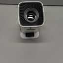 Mini Projector, Portable Projector 4K & Full HD 1080P Support, 270 Rotation Outdoor Projector, Movie Projector Compatible with Smartphone, TV Stick, Laptop, PS4, HDMI, USB (Ivory)