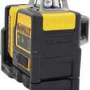 DEWALT 12V MAX Laser Level, Cross Line Laser, 2 x 360, Green, Includes Blow Mold Case (DW0811LG)