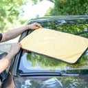2 x CARCAREZ Microfiber Car Drying Towels, 16x24 Inch Large Car Wash Detailing Buffing Polishing Towel with Microfiber Cloth (Gold, 6)