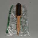 OWIIZI Slick Back Hair Brush for Smoothing Ponytail, Soft Boar Bristle Styling Edge Control Brush for Sleek Hair, Wooden Rat Tail Pointed Handle Wax Stick for Hair, Teasing Hair Brush for Men Women (Brown)