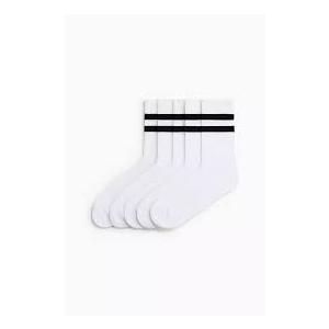 Haloumoning Boys Striped Crew Socks 6 Pairs Kids Cushioned Uniform Casual Athletic Soft Cotton Socks small