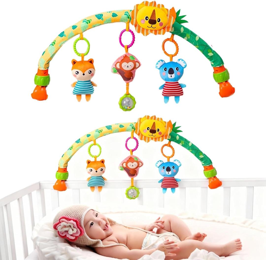 Pau1Hami1ton Baby Stroller Arch Toys, Car Seat Toys,Baby Gifts.S-19(Lion)