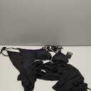 3 Piece Swimsuits Women Bikini Sets Triangle Halter Bathing Suit with Sexy Mesh Beach Cover Up (18 Plus, Black)