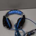 BENGOO G9000 Stereo Gaming Headset for PS4 PC Xbox One PS5 Controller, Noise Cancelling Over Ear Headphones with Mic, LED Light, 7.1 Surround Sound, Soft Memory Earmuffs for Nintendo Xbox Series X|S (Blue)