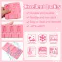 3 x 1 Pcs Christmas Party Cake Decoration Fondant Mold, Elk Candy Lollipop Silicone Mold for Chocolate Cookie Flower Paste Dough Gum Mousse Clay Resin Plaster Easy to Clean and Demold