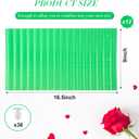 Queekay 12 Pcs Rose Cones for Winter Protection, 16.5 x 9 Inch Winter Rose Collars Bush Cover for Keep Warm, Protecting Plants from Wind Blows Freeze Animals Eating Indoor Outdoor Gardens (Green)