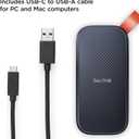 SANDISK 2TB Portable SSD - Up to 800MB/s, USB-C, USB 3.2 Gen 2, Updated Firmware - External Solid State Drive - SDSSDE30-2T00-G26
