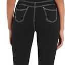 Sunzel Flare Leggings for Women High Waist Workout Leggings with Pockets Tummy Control Wide Leg Flared Yoga Pants (Medium, Black)