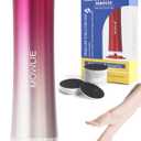 Electric Foot Callus Remover,Foot Scrubber & Callus Remover for Feet Foot Spa Pedicure Tool with 60 Grinding Discs Professional Electric Foot File Ideal (Light Pink)