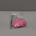 Women Trendy 3 Piece Outfits Crochet Knitted Balaclava See Through Halter Crop Top Hollow Out Mini Hot Shorts Sets (Small, Pink)