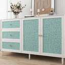 Decotalk Textured Wallpaper Peel and Stick Green Textured Wallpaper Removable Green Grasscloth Vinyl Stick and Peel 17.7"x200" Teal Grass Cloth Contact Paper for Bedroom Grasscloth Wall Paper