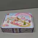 Lehoo Castle Wooden Train Set - Unicorn Train Set for Toddlers 2-4, Wooden Train Track Toddler Girl Toys, Pink Train Fantasy Toys for 3 4 5 6 7 Year Old Girl