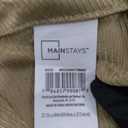 A gold Mainstays curtain measuring 27.5in x 84in (69.9cm x 213.4cm)