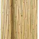 Mininfa Natural Rolled Bamboo Fence, Eco-Friendly Bamboo Fencing, 4 ft High x 6 ft Long