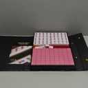Yellow Mountain Imports Chinese Mahjong Set - Rouge Harmony - with 146 Medium Tiles, Red Vinyl Case, Wind Indicator and Dice - for Chinese Style Gameplay Only [ ]