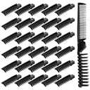 30 Pcs Bulk Combs, Foldable Travel Comb, Portable Pocket Comb, Folding Hair Brush Double Headed, Brush Combs Styling Tool for Men & Women(Black)