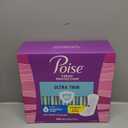 Poise Ultra Thin Incontinence Pads & Postpartum Pads for Bladder Leaks, 4 Drop Moderate Absorbency, Long Length, 144 Count
