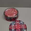 3 Pack Christmas Cookie Tins with Lids, Round Sturdy Tins, Christmas Baking Cake Container for Storing Patisseries, Snack, Chocolate