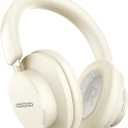 Active Noise Cancelling Wireless Headphones, Bluetooth Headphones Over Ear with HiFi Stereo, Deep Bass for Travel, Home and Office (White)