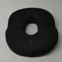 Donut Pillow Seat Cushion Chair Pad for Tailbone Pain Relief and Hemorrhoids, Memory Foam Seat Chair Cushion for Postpartum Pregnancy, Seat Cushions for Men and Women for Home & Office, (Black)