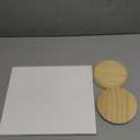 Jetec 4 Pieces Wooden Round Plaque Unfinished Natural Wood Circles for Crafts DIY Coaster Base Painting Projects Gifts Home Decor(5 Inch)