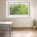 Vinyl Basement Hopper Window, Bathroom Window 32" x 24" White
