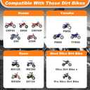 Dirt Bike Training Wheels, Universal Fit Electric Dirt Bike Razor MX125 MX350 MX500, Most 50CC Motorcycles Yamaha PW50 TTR50 and Honda CRF50 XR50 Z50,Adjustable Height Training Wheels for Beginners