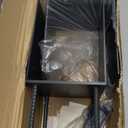 8"x8" (Actually 7.5"x7.5") Heavy Duty U-Shaped Fence Post Holder Bracket, Wet Concrete Post Bracket, for Deck railings, Fences, gazebos Wet Concrete Foundation Support (Dark Gray-2 Pack)