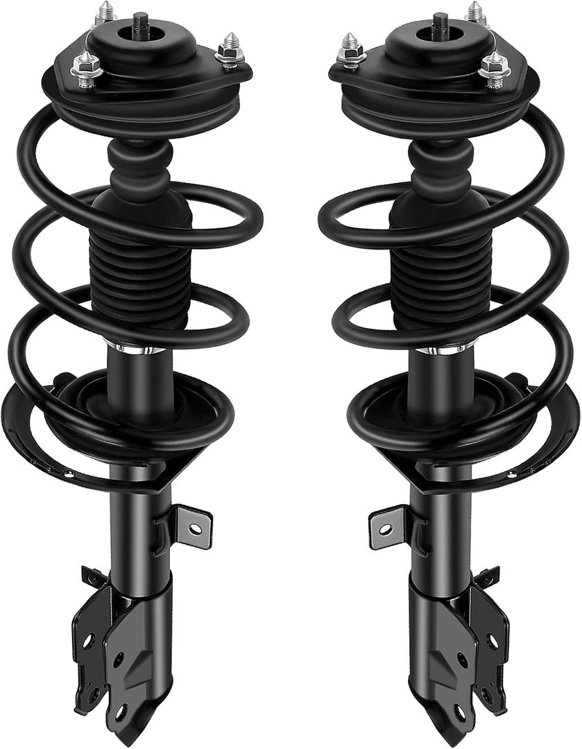 Complete Struts Shock Absorbers FWD & 4WD Fits for 2007-2012 for Dodge Caliber, 2007-2010 for Jeep Compass, 2007-2010 for Jeep Patriot cciyu 172368 172367 Quick Struts Assembly Front Pair Struts