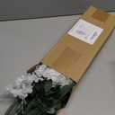 Wisteria Hanging Flowers 24 Pack Artificial Flowers Fake Wisteria Vine Rattan Hanging Garland Silk Flowers String for Party Home Wall Greenery Wedding Decor (White)