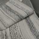 Tortania Area Rug Living Room Rugs - 5x7 Washable Large Soft Neutral Boho Moroccan Bohemian Farmhouse Rug Indoor Floor Carpet for Bedroom Under Dining Table Home Office Decor - Grey