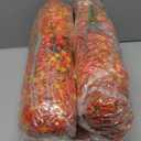  Pack of 2 SHareconn 20 Bundles Artificial Fall Flowers for Outdoors Decoration, Fake Silk Daisy Realistic Faux Plants UV Resistant for Planter Home Porch Patio Autumn Indoor Outside Decor, Sunset Red Orange