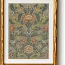 HUARCEY Gold Framed Canvas Wall Art Botanical Prints Yellow Butterfly 11"x14"