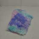 Aimuan Home Decor Luxury Series Plush Shaggy Pillow Shams Super Soft Velvet Style Tie Dye Artificial Fur Throw Pillow Case Cushion Cover for Sofa/ Bed/ Living Room Ombre Set of 2Pcs Purple, 17.7"x17.7"