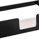 Acrylic Guest Towel Napkin Holder,Black Bathroom Paper Hand Towels Storage Tray,Disposable Paper Towel Holder for Bathroom,Kitchen,Parties,Weddings, Hotel and Restaurant (9.5x5.5x2 inch)