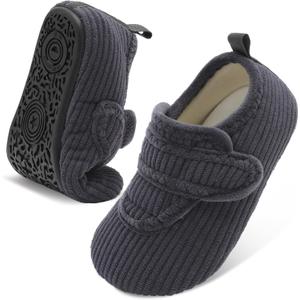 Toddler Slippers Boys Girls House Shoes Soft Warm Kids House Slippers Slip on Cozy Bedroom Sock Shoes Non-slip Indoor Outdoor Slipper Shoe, Size: 24-25