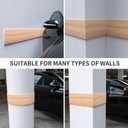 GWP01 Wood Grain Garage Wall Protector Car Door Protectors, Garage Accessories, Parking Stopper for Garage, Tool-Free, Designed in Germany (6.5mm Wood Grain)