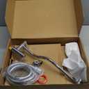 HOPOPRO 10” All Metal Rainfall Shower Head Combo with Handheld Spray, High Pressure Showerhead Combination, Adjustable Dual Showerheads with Extension Arm, Full-Body Coverage Shower Experience, Silver