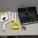 Snow Shovel for Driveway Ergonomic Design 17 Reinforced Heavy Duty Snow Removal Easy Assembled Tool in Winter Snowy Day for Garage Car Parking Port Workshop Barn