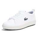 Lacoste Women's G Elite Sneaker, White/Dark Grey, 9.5