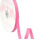 VATIN Light Hot Pink Grosgrain Ribbon, 3/8" x Continuous 50 Yards, Pink Polyester Grosgrain Ribbon,Use for Bows DIY Hair Accessories, Gift Wrapping, Craft and Sewing