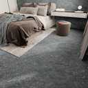 BOMENG 24"x591" Marble Peel and Stick Flooring Roll Vinyl Floor Tiles Waterproof Stick on Flooring Matte PVC Floor Contact Paper for Floors Dark Grey Vinyl Laminate Flooring for Kitchen Bathroom