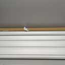 ChrisDowa Cordless Zebra Blinds for Windows, Dual Layer Free-Stop Light Filtering Window Roller Shades, Pull Down Privacy Zebra Shades for Home, Office, Bedroom, Door (47" W x 72" H, White)